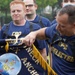Dam Neck Annex CPO Selects compete in cadence and guidon competition in the pouring rain