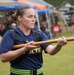 Dam Neck Annex CPO Selects compete in cadence and guidon competition in the pouring rain