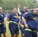Dam Neck Annex CPO Selects compete in cadence and guidon competition in the pouring rain