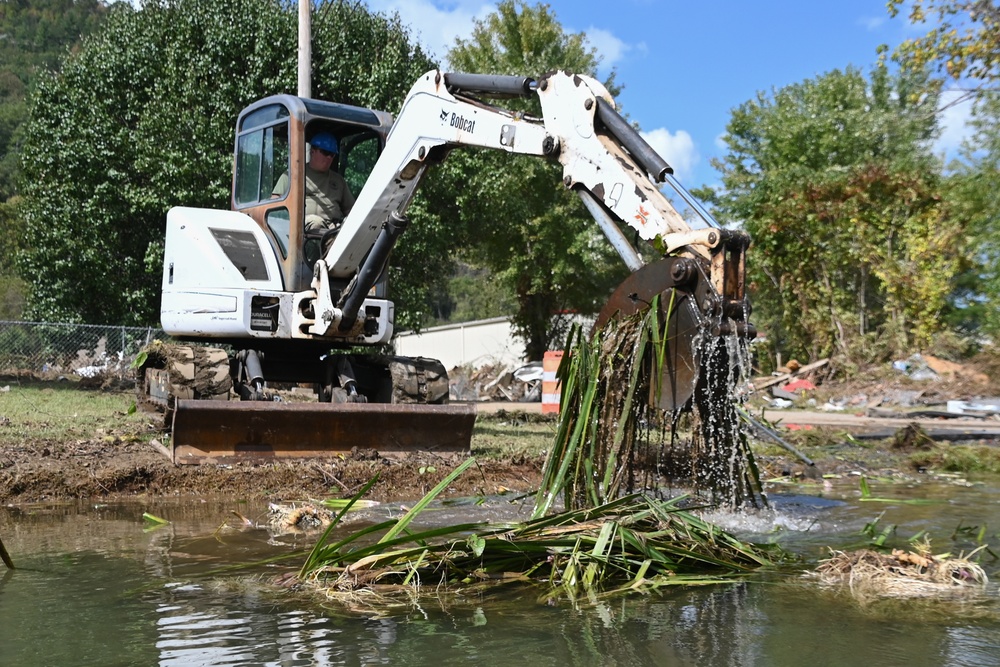 Clearing a creek