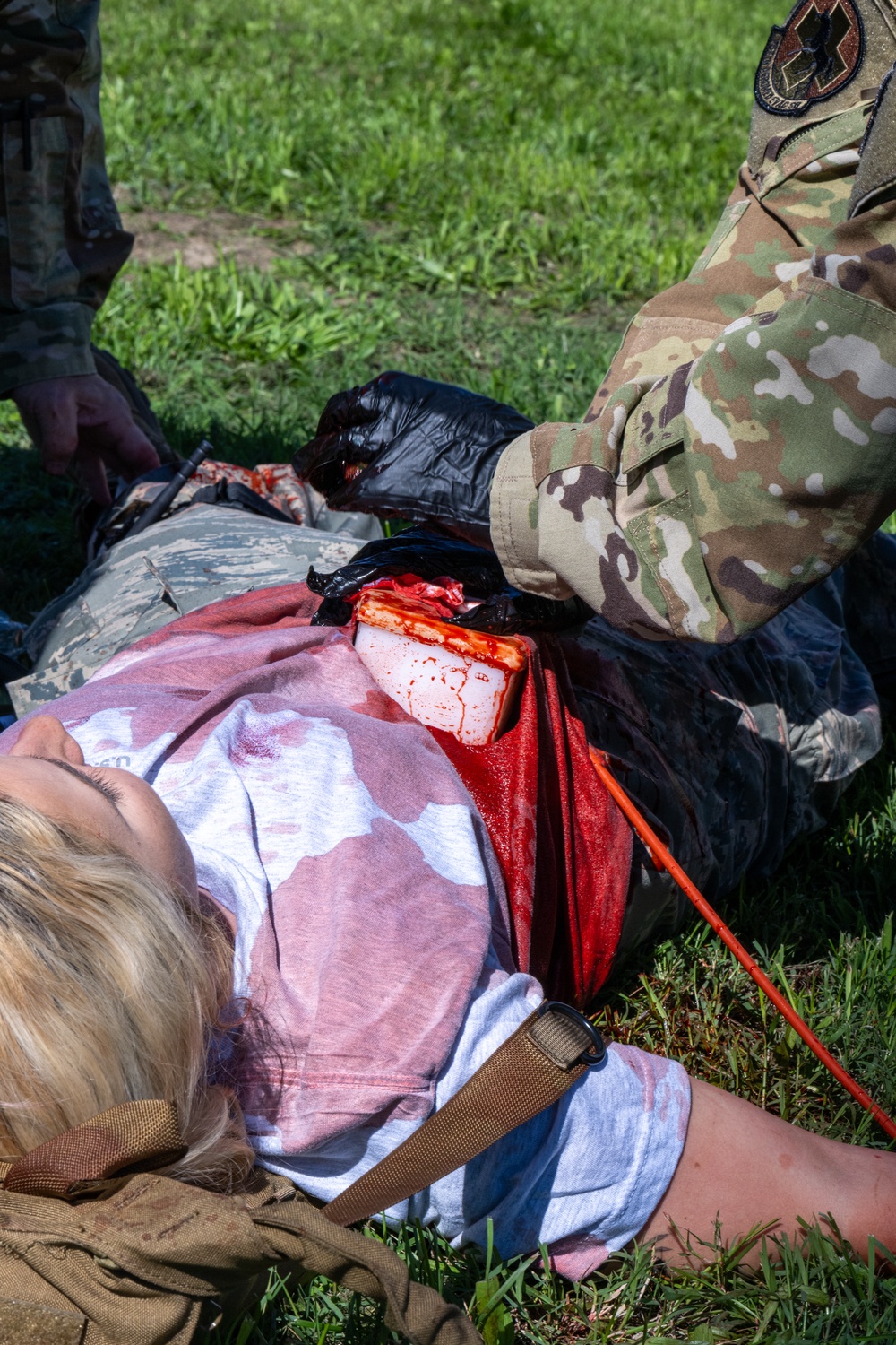 Airmen participate in mass causalty exercise