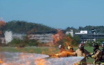 Charlie West and Yeager Airport Exercise Together for Passenger Safety