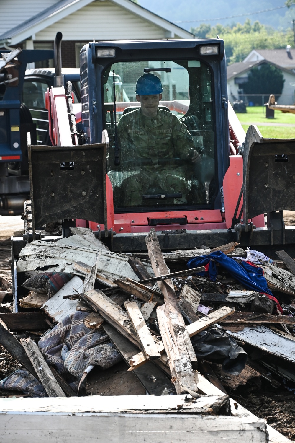 Clearing debris