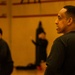 52nd ADA BDE Command Team plays dodgeball with 5-7 ADA Leadership
