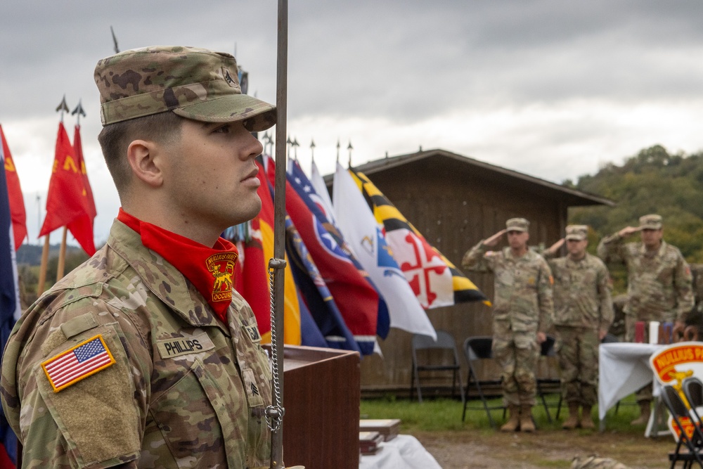 52nd ADA BDE Command Sergeant Major Robinson Speaks at NCO Induction Ceremony