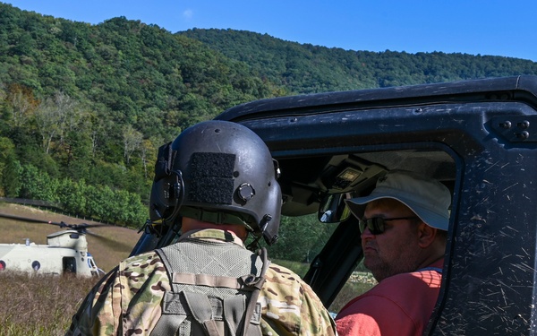 Maryland Army National Guard Hurricane Helene Relief Efforts