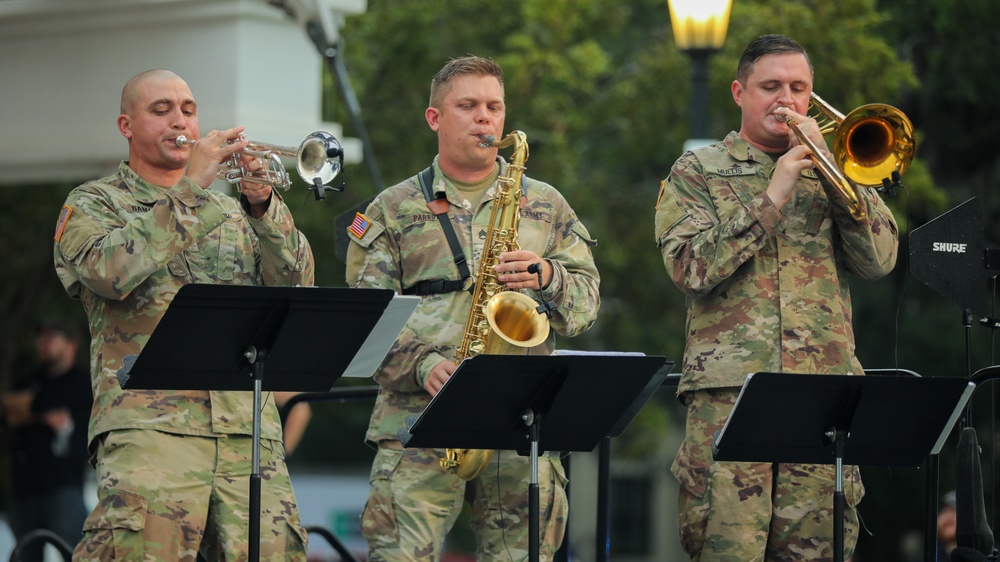 The 3rd Infantry Division Rock Band Performs at Savannah Phil the Park