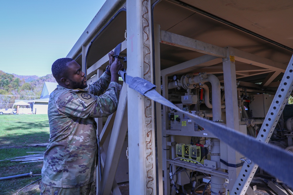 Tactical Water Purification System is set up in East TN