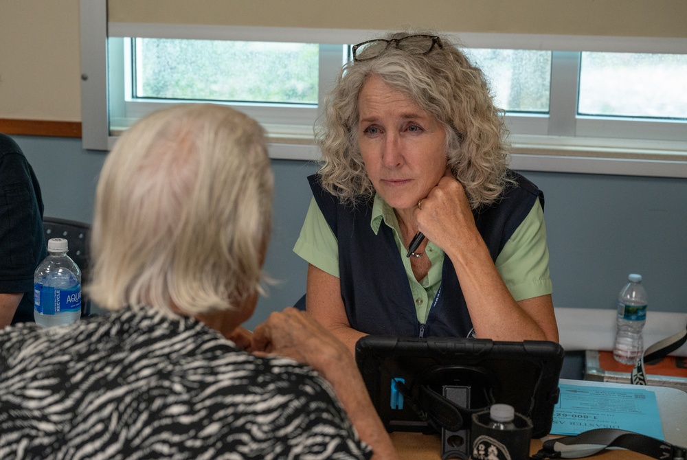 FEMA Disaster Relief Assistance Teams Operate at Largo Public Library, FL, After Hurricane Helene