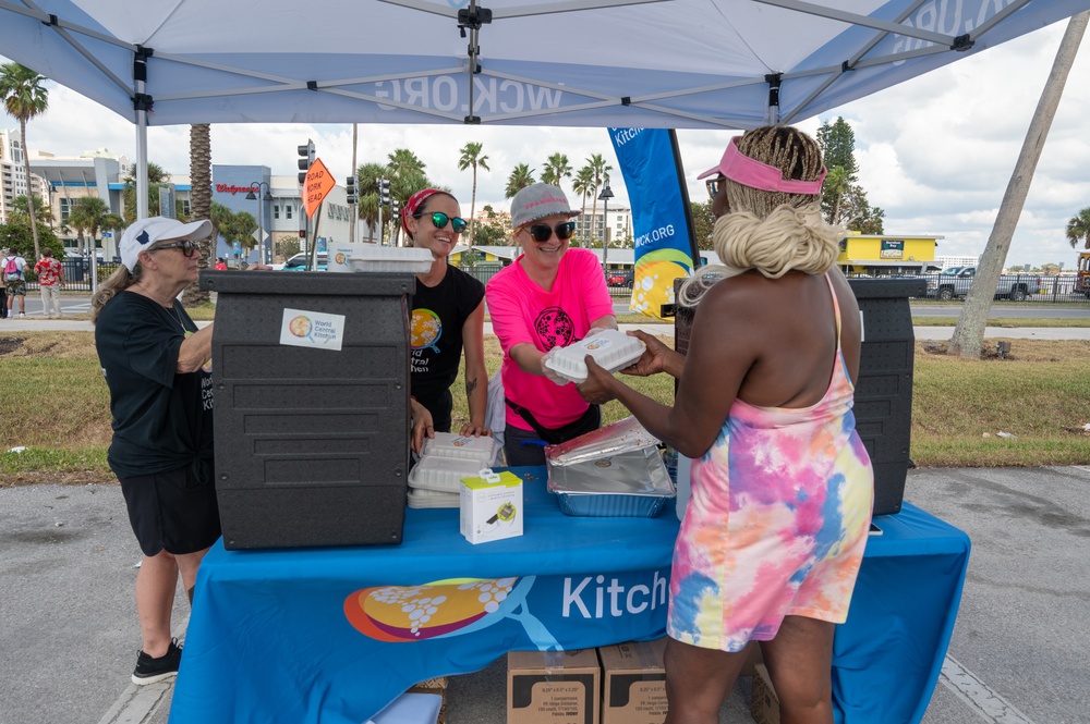 Volunteer Groups Unite to Bring Food and Water in Support of Hurricane Helene Survivors in Largo, FL