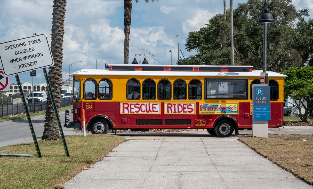 Local Trolley in Largo, FL, Offers Rescue Rides to Disaster Survivors