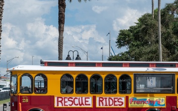 Local Trolley in Largo, FL, Offers Rescue Rides to Disaster Survivors