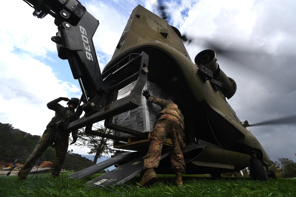 Ohio Army National Guard aircrews assist with Hurricane Helene response ops