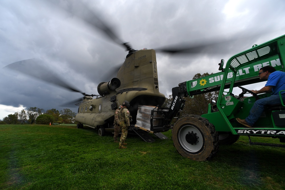 while taking part in response efforts in the aftermath of Hurricane Helene