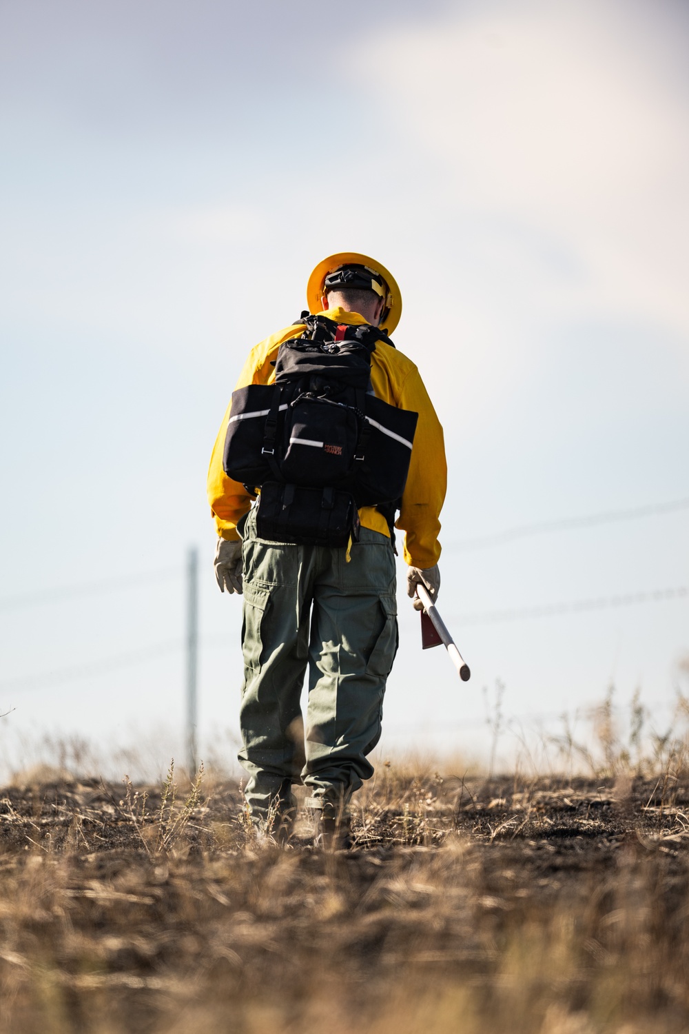 North Dakota National Guard fire response.