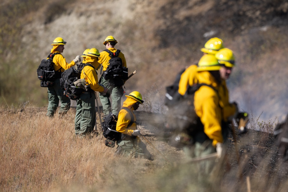 North Dakota National Guard fire response.