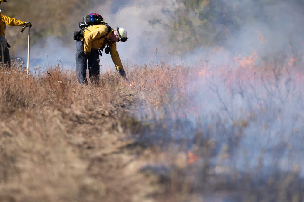 North Dakota National Guard fire response.