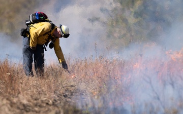 North Dakota National Guard fire response.