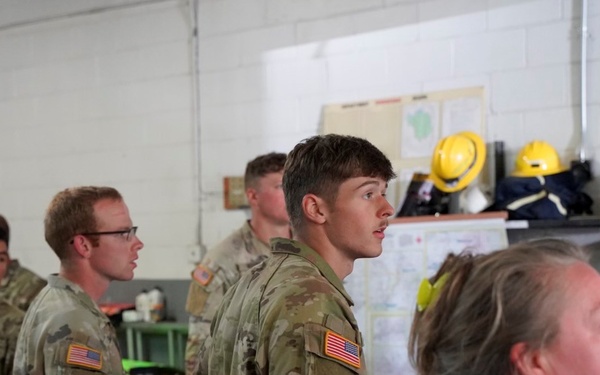 Active duty soldiers from the 82nd Airborne and the 20th Engineer Brigade from Fort Liberty, North Carolina, transported three 5-ton MTVs worth of food and water to the French Broad Fire and Rescue station.