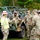 Active duty soldiers from the 82nd Airborne and the 20th Engineer Brigade from Fort Liberty, North Carolina, transported three 5-ton MTVs worth of food and water to the French Broad Fire and Rescue station.