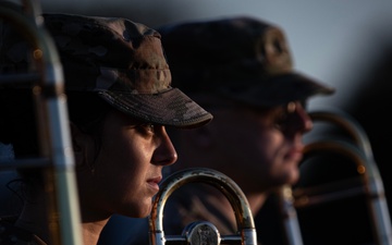 63rd Army Band Soldiers Rehearse for Military Review