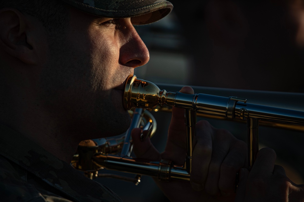 63rd Army Band Soldiers Rehearse for Military Review