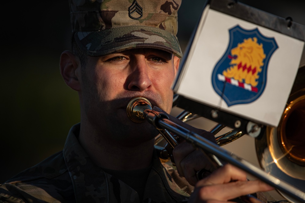 63rd Army Band Soldiers Rehearse for Military Review