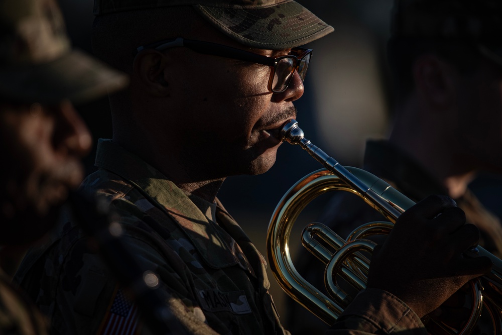 63rd Army Band Soldiers Rehearse for Military Review