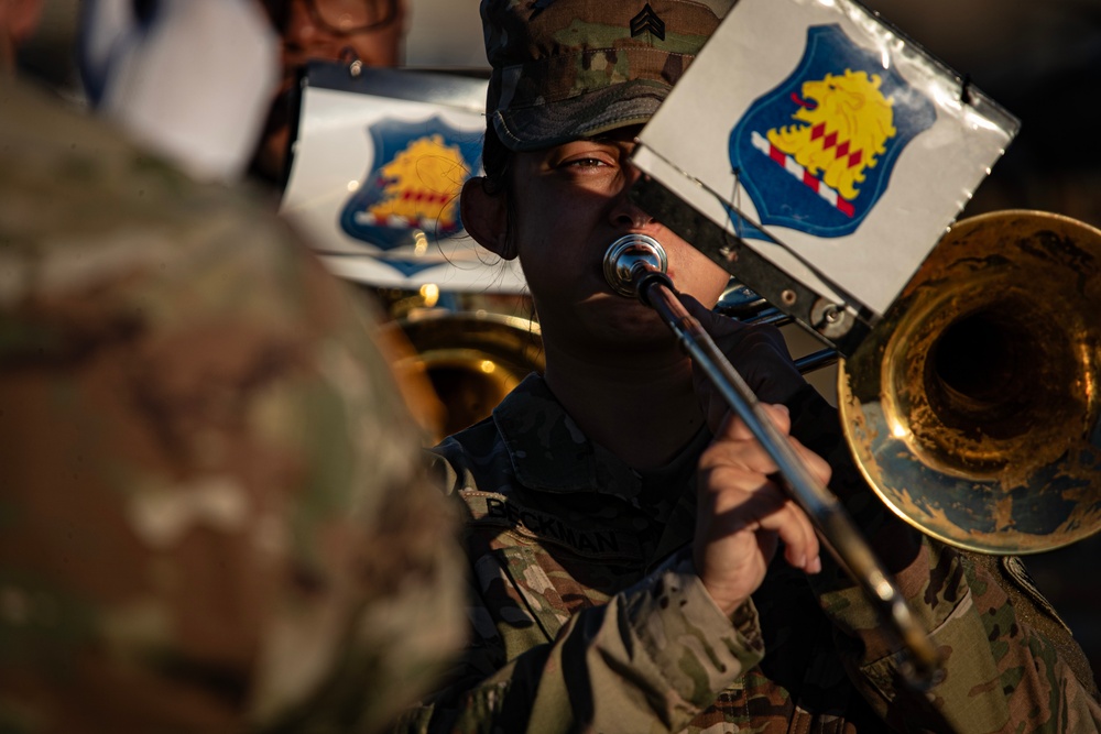 63rd Army Band Soldiers Rehearse for Military Review