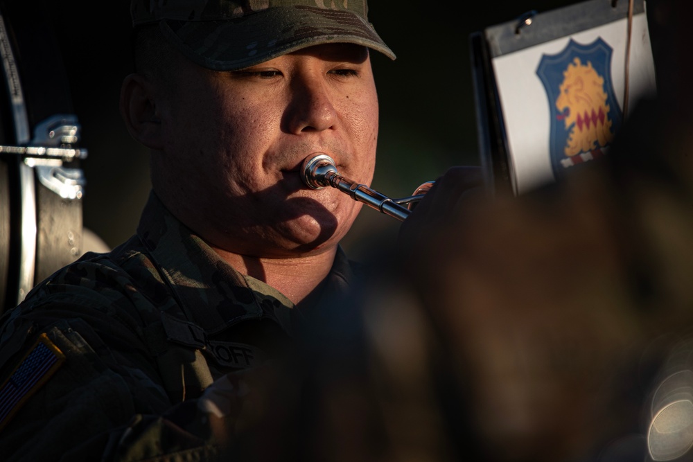 63rd Army Band Soldiers Rehearse for Military Review