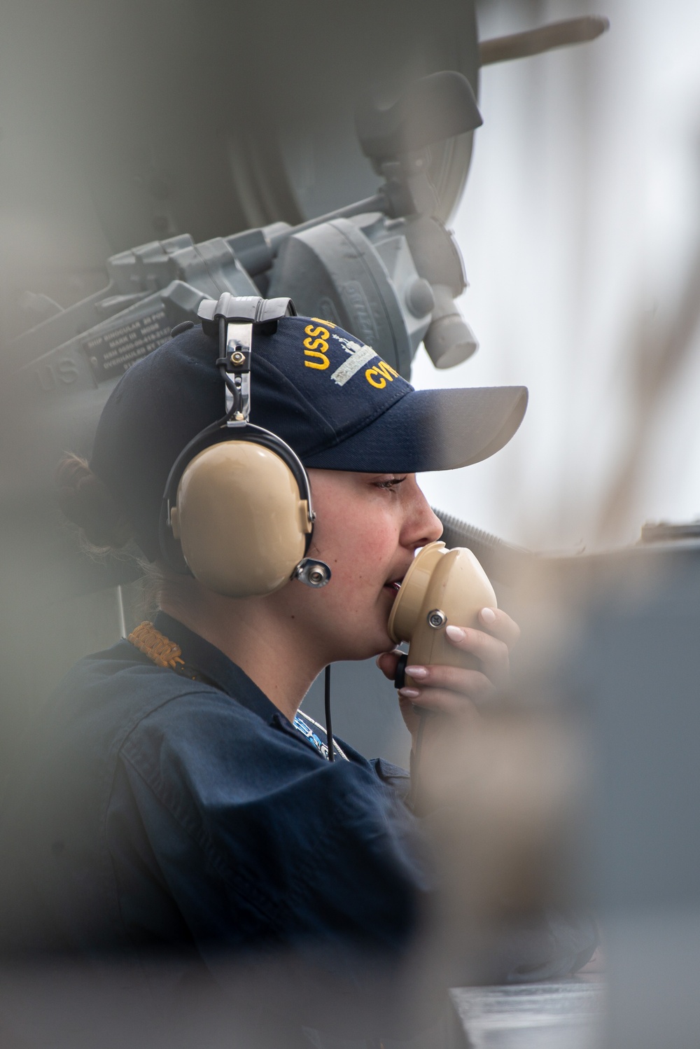 Nimitz Sailor Stands Watch