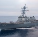The USS Sampson Steams Alongside Nimitz