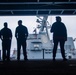 The USS Sampson Steams Alongside Nimitz