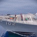 The USS Sampson Steams Alongside Nimitz