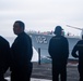 The USS Sampson Steams Alongside Nimitz