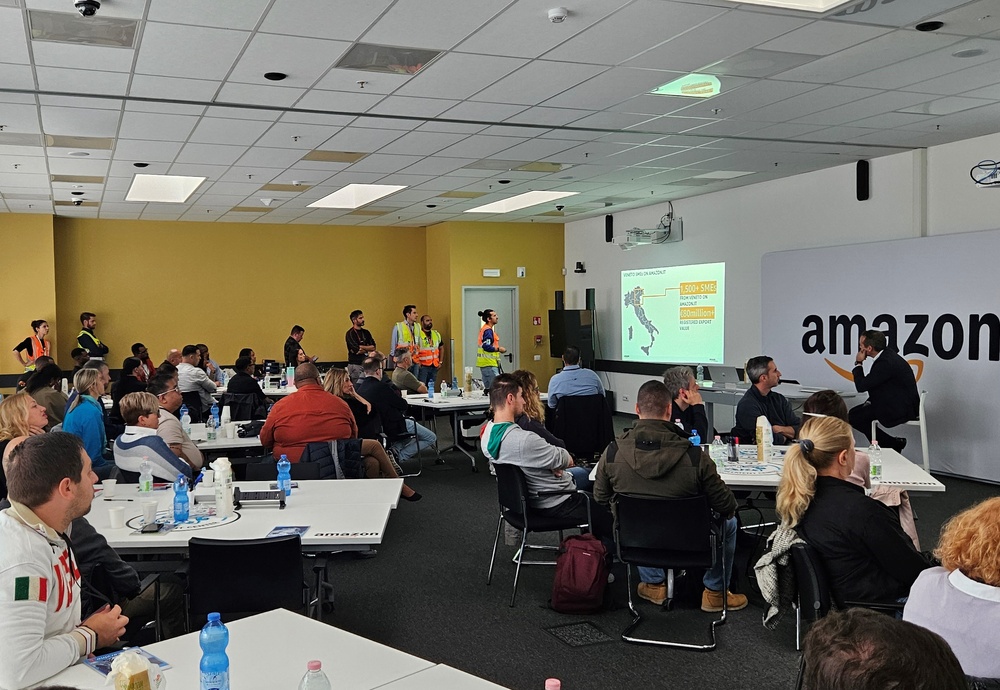 LRC Italy conducts leadership development program site visit to Amazon in Rovigo, Italy