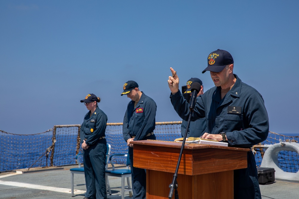 USS Cole Change of Command