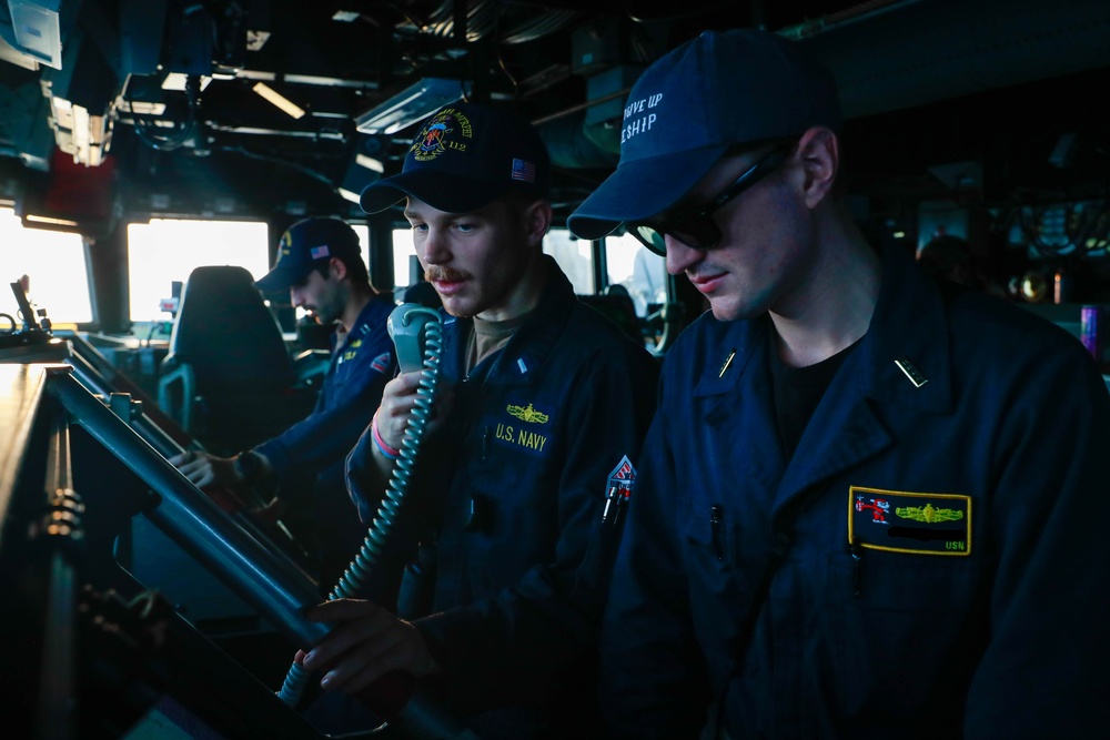 Michael Murphy conducts routine operations