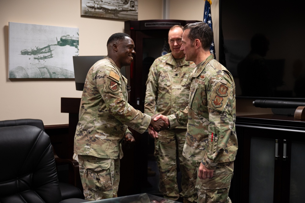 Third Air Force command team visits 39th Air Base Wing, engages with Airmen