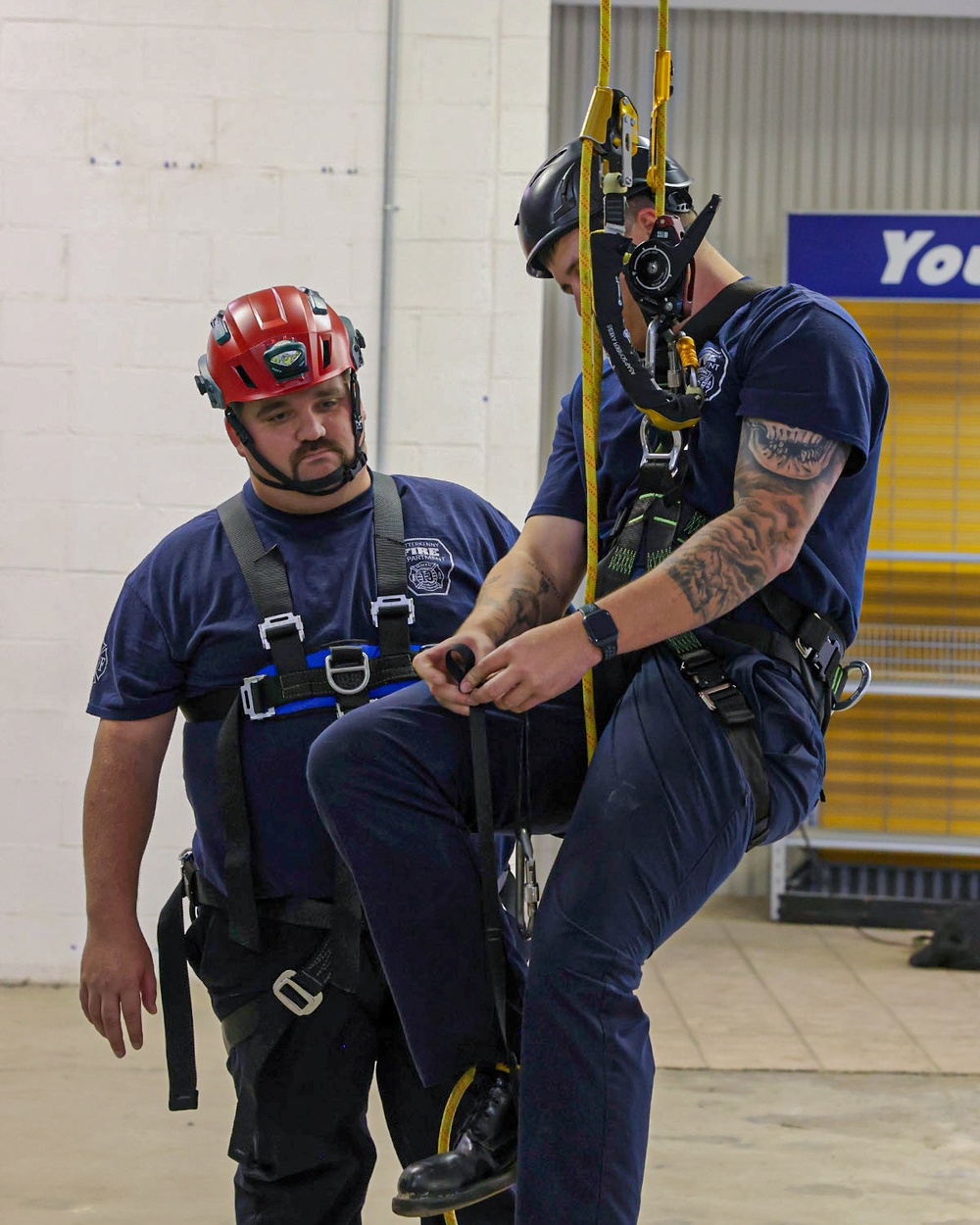 LEAD firefighters complete joint rope rescue training