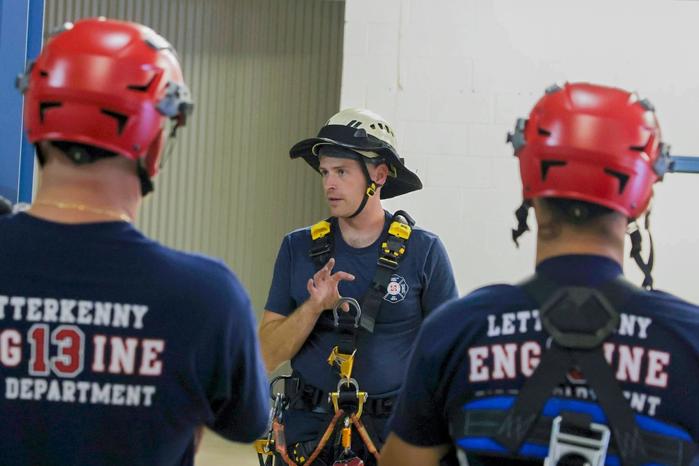 LEAD firefighters complete joint rope rescue training