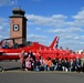 RAF Red Arrows perform over RAF Mildenhall for Airmen, community