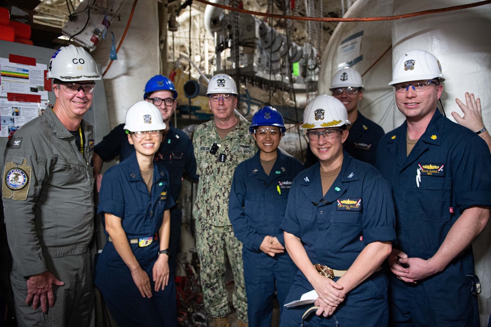 Director, Naval Nuclear Propulsion Program visits USS John C. Stennis