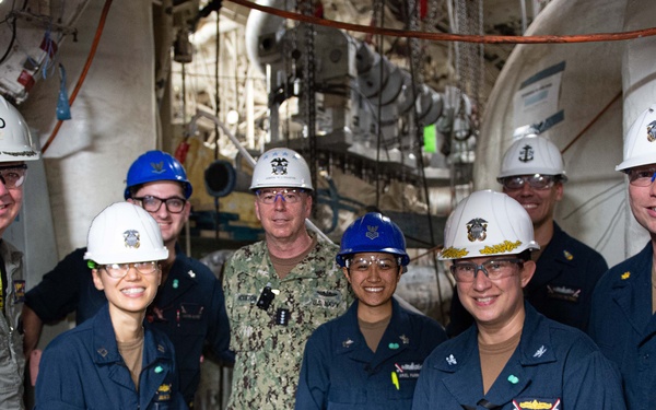 Director, Naval Nuclear Propulsion Program visits USS John C. Stennis