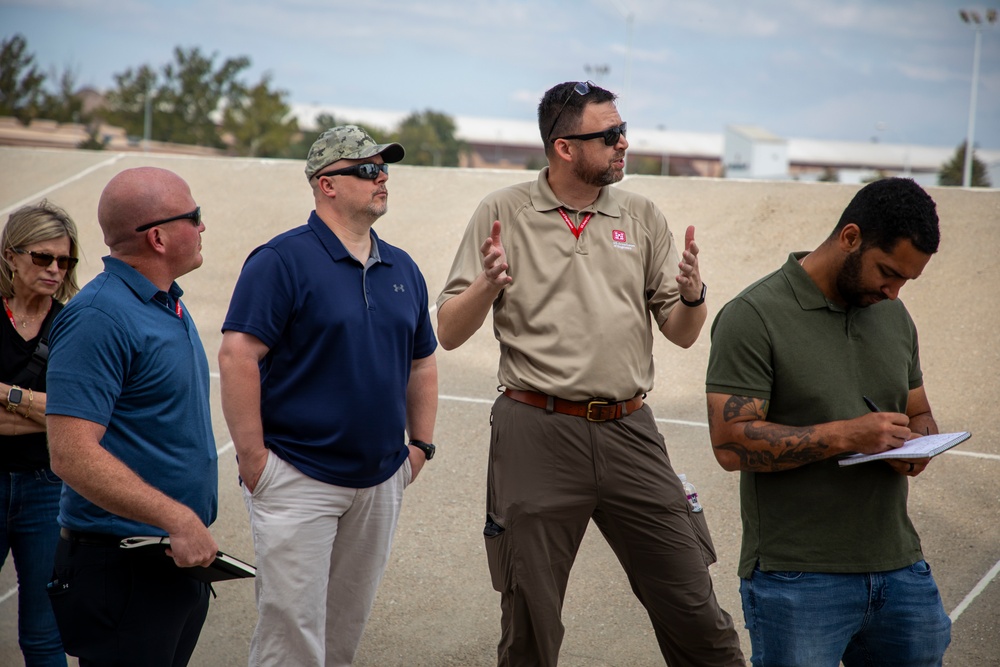 Omaha District's POL-MCX hosts overview, Offutt AFB tour