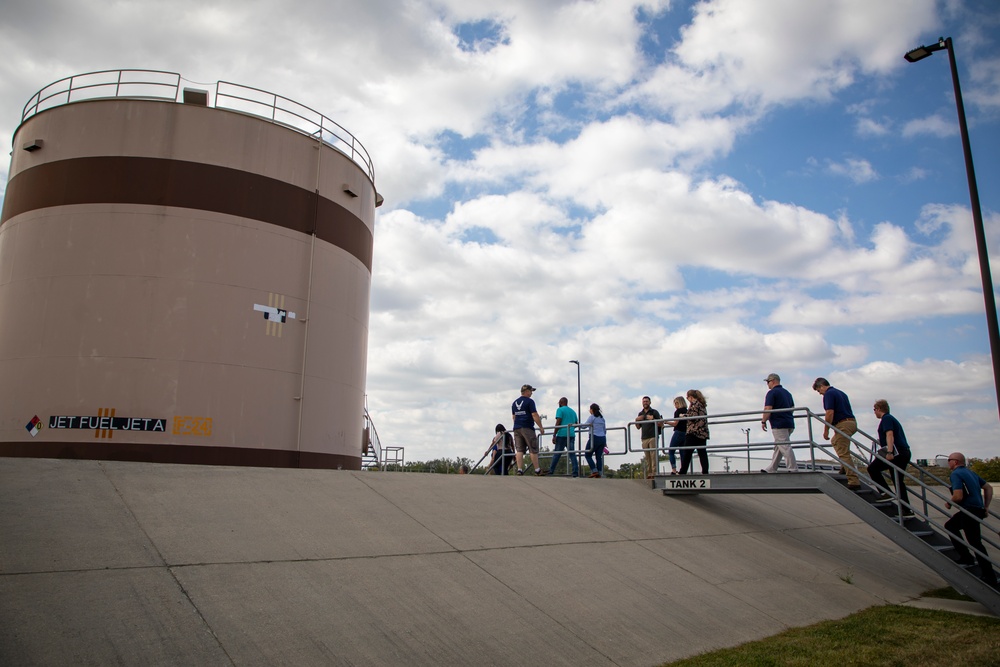 Omaha District's POL-MCX hosts overview, Offutt AFB tour