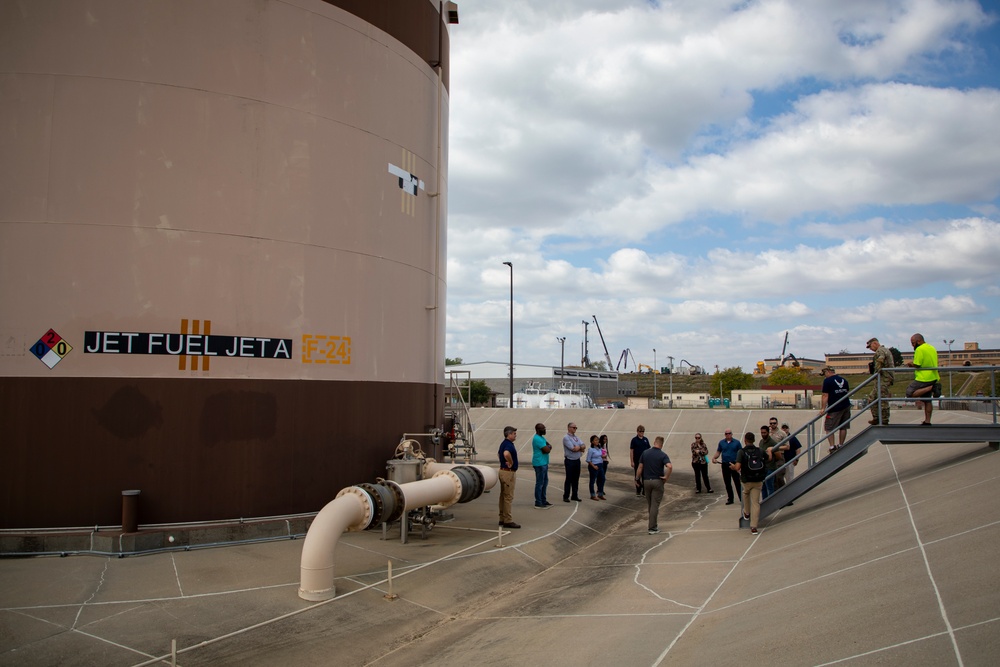 Omaha District's POL-MCX hosts overview, Offutt AFB tour