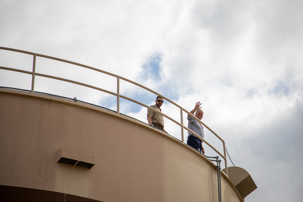 Omaha District's POL-MCX hosts overview, Offutt AFB tour