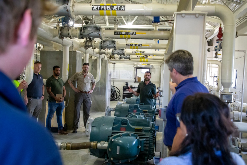 Omaha District's POL-MCX hosts overview, Offutt AFB tour