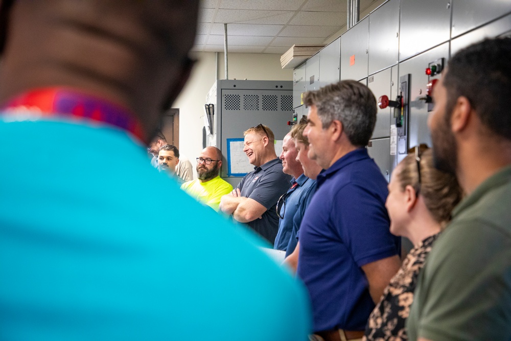 Omaha District's POL-MCX hosts overview, Offutt AFB tour